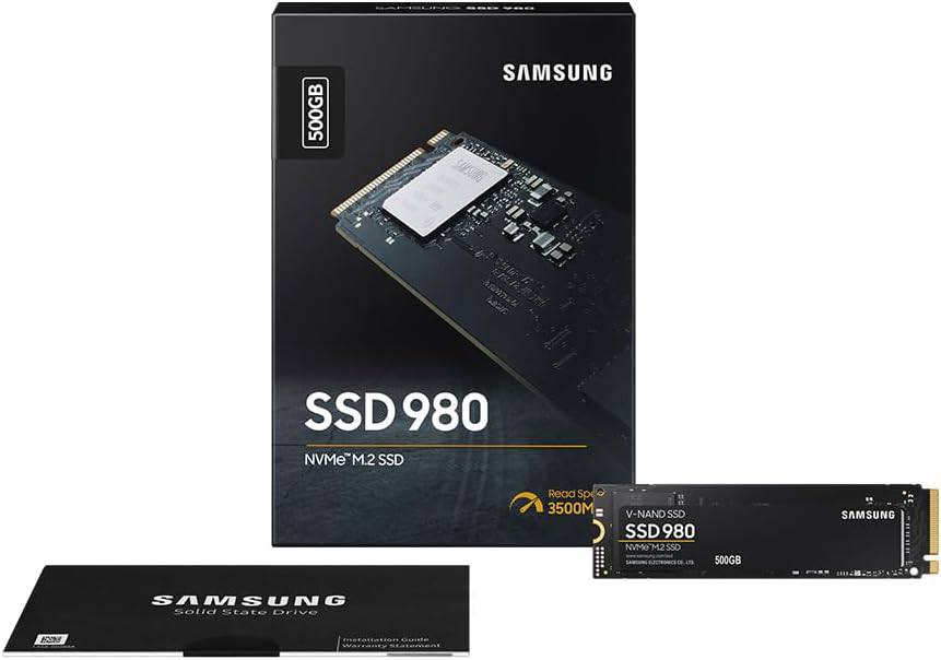 SAMSUNG SSD 980 PCIE 3.0 NVMe M.2 500GB MZ-V8V500BW USED SAMSUNG SSD 980 PCIE 3.0 NVMe M.2 500GB MZ-V8V500BW USED